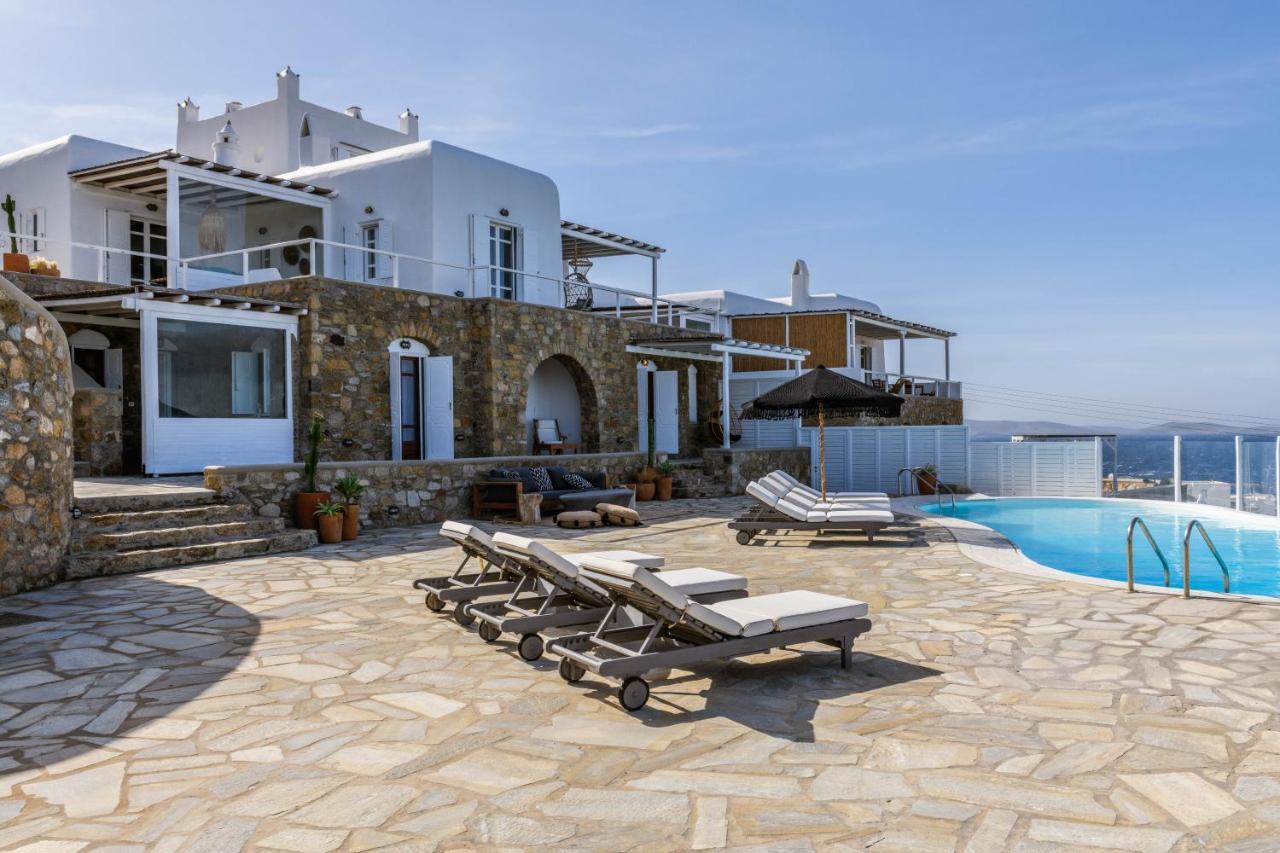 Cosset Villa Bohochic Sea&Harbourview And Sunset By One-Villas Ornos  Exterior foto